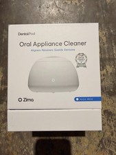 Zima Dental Pod Ultrasonic Oral Appliance Cleaner Arctic White Sealed