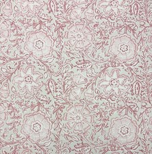 BALLARD DESIGNS HAILEY FLORAL RASPBERY BLOSSOMS MULTIUSE FABRIC BY THE YARD 54"W
