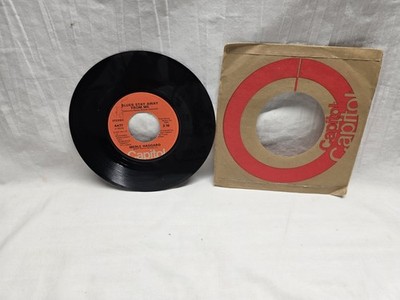 Merle Haggard, A Working Man Can't Get Nowhere Today / Blues Stay Away Record 45