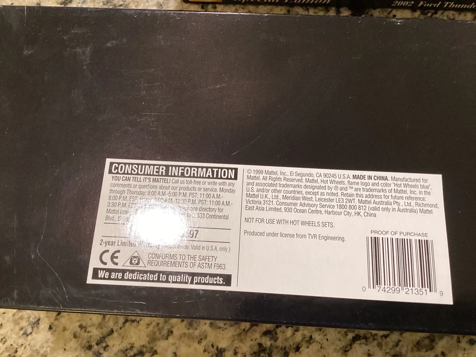 1999 Hot Wheels Collectibles 1:18 TVR Speed 12 Diecast - Image 4 of 4