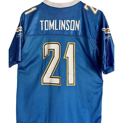 Reebok San Diego Chargers LaDainian Tomlinson 21 Jersey Youth Large Blue NFL