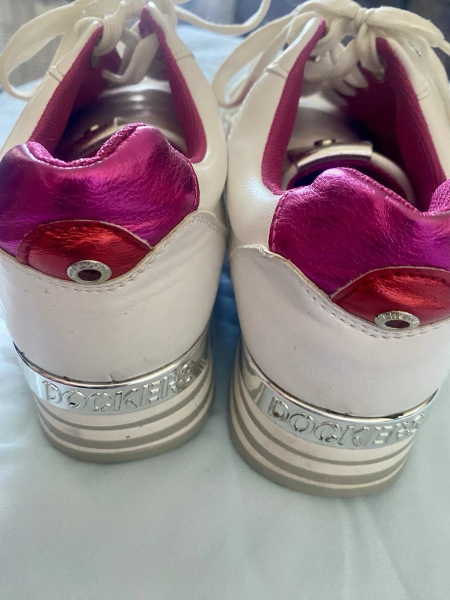 Damen Dockers Sneaker in weiß-pink,39