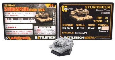 Battletech Catalsyt Labs Sturmfeur Heavy Tank - NEW with Cards