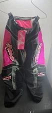 Answer Electra Black Pink Motocross  Racing Pants Womens Size 10 With Hip Pads 