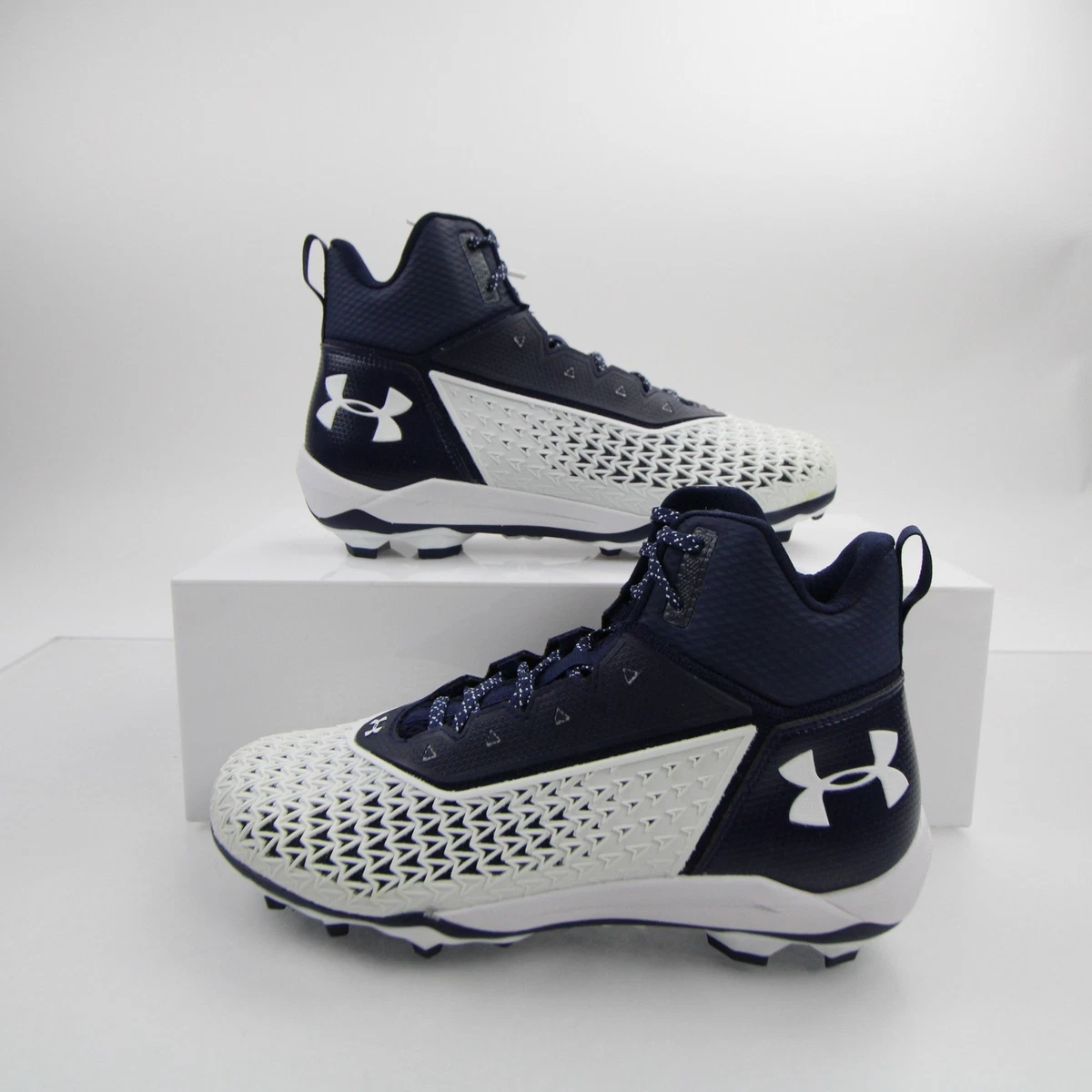 Under armour White 12 US Football Shoes & Cleats for Men for  display picture 2
