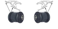 2X JP Group Querlenkerlager Hinten Links Rechts FüR VW Transporter IV Bus 70XB