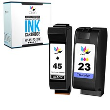 2-PK Compatible HP 45 23 Ink Cartridges Combo Pack for Color Copier 160 170 260