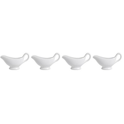  4 Count Sauciere Mit Unterteller Keramik -Sauce -Tasse Soßebehälter