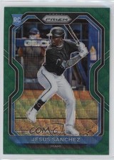 2021 Panini Prizm Tier II Green Wave Prizm Jesus Sanchez #148 3y1