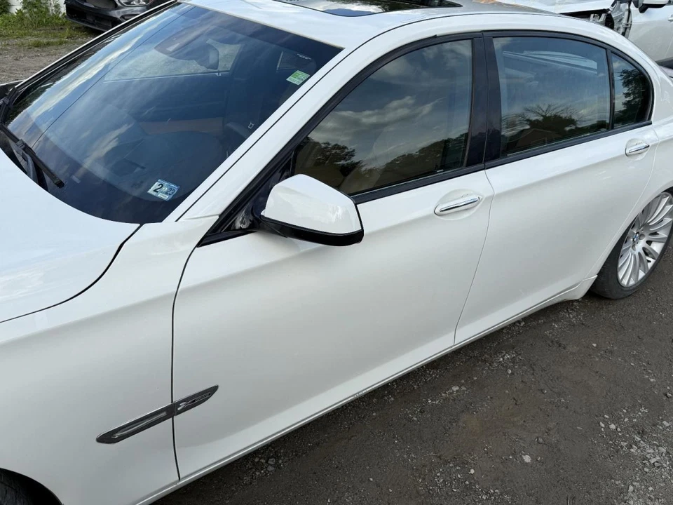 2009-2015 BMW 750i Left Driver Side Front Door White - Image 3 of 4