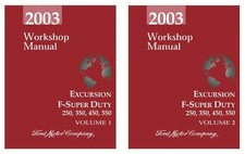 2003 Ford Excursion F-250-F550 Shop Service Repair Manual Book Engine Drivetrain