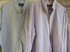 Lot Of 2 Mens Ralph Lauren XXL Cotton Button Down Longsleeve Shirts. One...