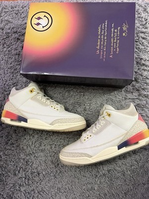 Nike Air Jordan 3 Retro SP J Balvin Medellín Sunset Size 11.5 Pre-Owned w/ Box