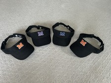 VISORS - lot of 4 visor hats M black YOUTH SIZE