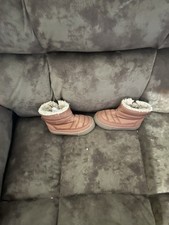 NWT H M HM KIDS PADDED BOOTS size 6 clay colored THERMOLITE EcoMade