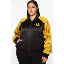 Her Universe Star Wars 40th Anniversary C3PO R2D2 Bomber Jacket Women's Size 1X