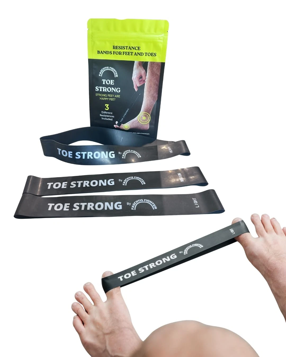 Fasciitis Fighter Toe Strong Resistance Bands | Toe and Foot Strengthening | ...