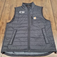 Carhartt Gilliam Puffer Vest Men's Sz Lg With Rain Defender  Wind Fighter Tech