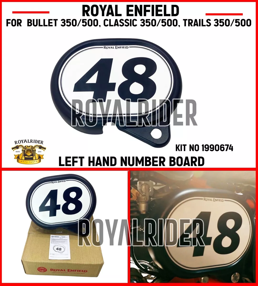 Royal enfield classic 350 number plate design deals