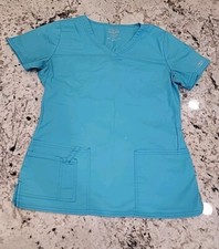 Womens Cherokee Workwear Scrub Top Size S Color TRQW