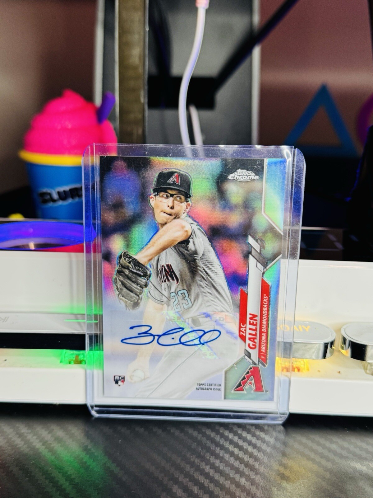 2020 Topps Chrome Update Zac Gallen Auto RC Refractor USA-ZG Diamondbacks