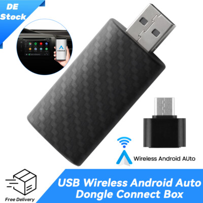 USB Wireless Android Auto Adapter Dongle Retrofit Wired to Wireless Auto Radio