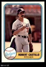 1981 Fleer #137 Robert Castillo Dodgers 8 - NM/MT