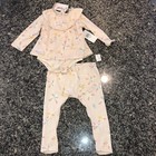 NWT: Baby Girl’s Jessica Simpson Floral Print Ruffle Top & Pants Set ~ Size 24M — photo 1