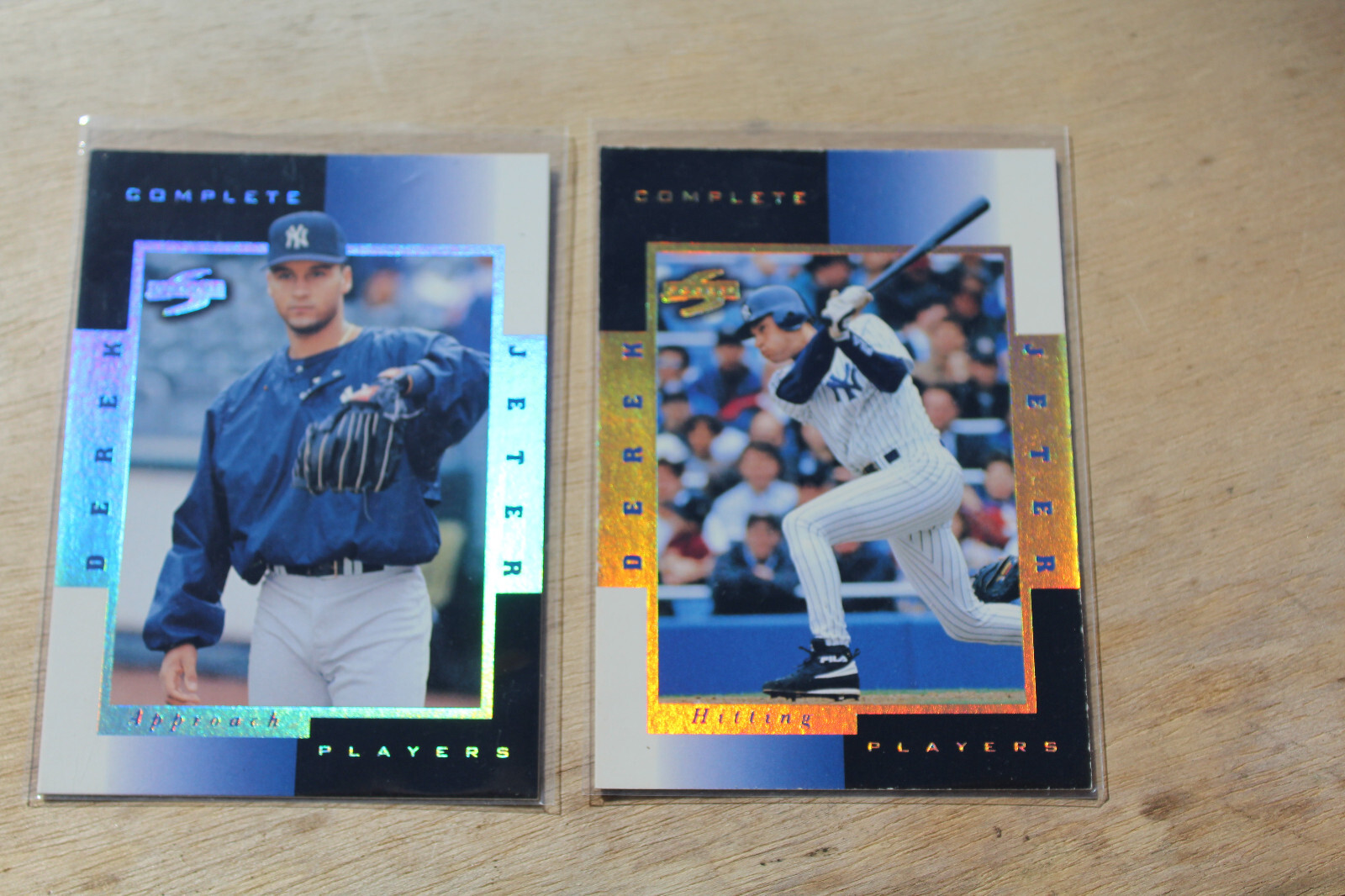 1999 SCORE COMPLETE PLAYERS #3A & 3B DEREK JETER  NMT NEW YORK YANKEES HOF