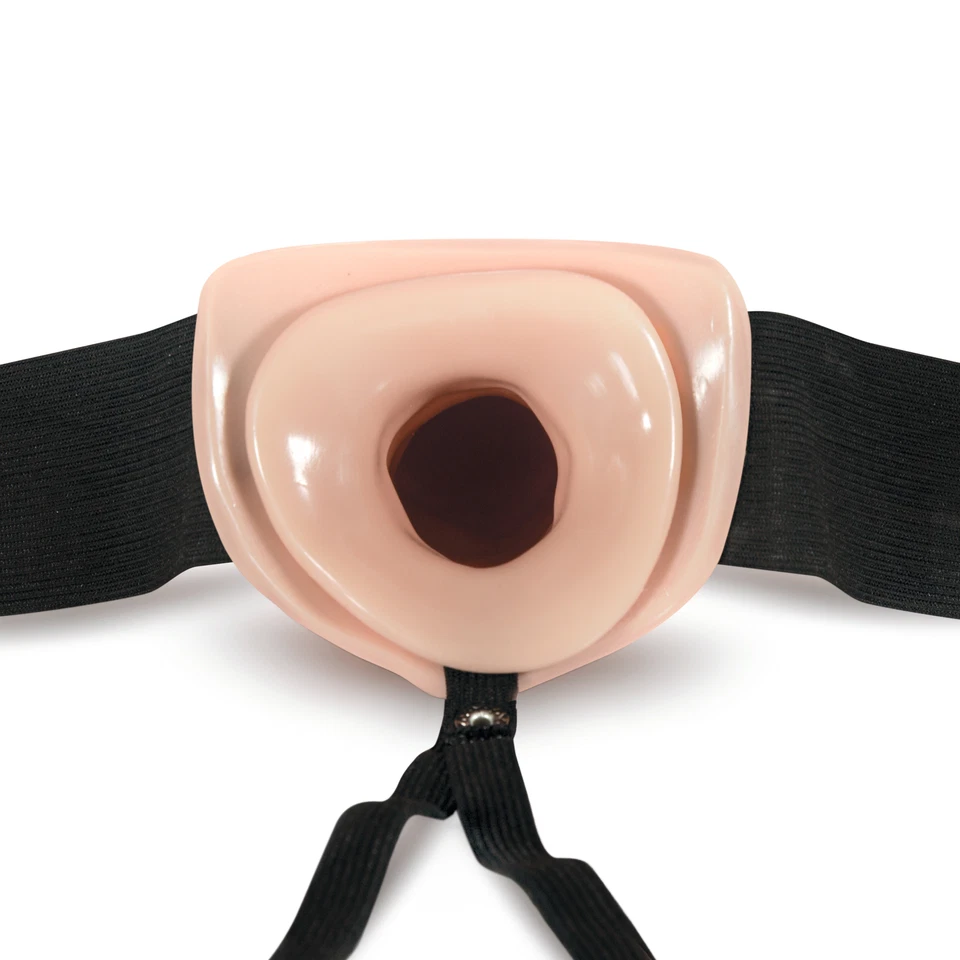 Blush Dr. Brinquedo sexual com alça oca de 7 polegadas para vibrador e elástico na cintura - Imagem 3 de 4