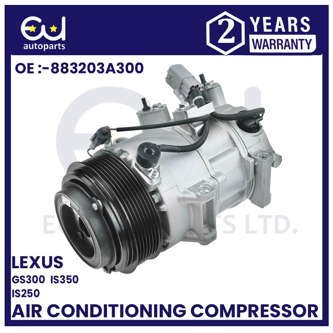 AIR CONDITIONING AC COMPRESSOR FOR LEXUS GS300 IS250 IS350 S19 E2 2.5 ...
