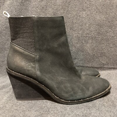 Dr Scholls Wedge Boots Women's M Mania Ankle Booties Black