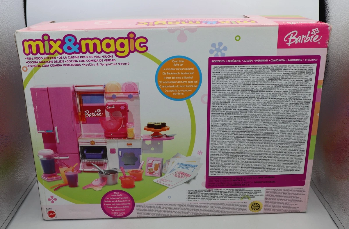 Barbie mix and magic kitchen hot sale