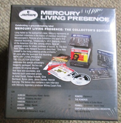 Mercury Living Presence Collector's Edition 50 CD Boxset New Mercury Living Presence Collector's Edition 50 CD Boxset New