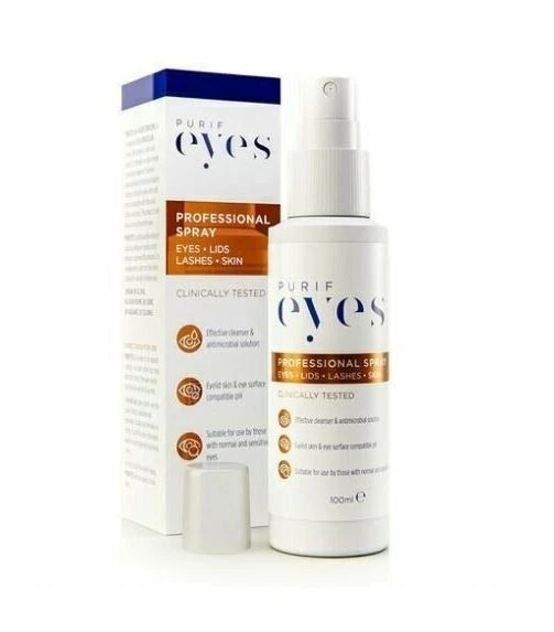 PURIFY EYES Purifeyes Professional Eye lid Spray cleaner - hypochlorous anti bacterial 100ml