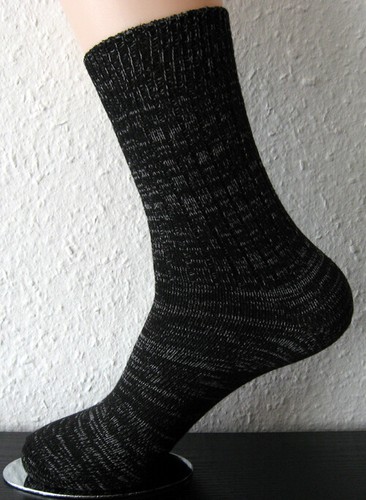 4 Paar Original MH Jeanssocken 100%Baumwolle Arbeitssocken schwarz-melange 39-50 - Bild 2 von 5