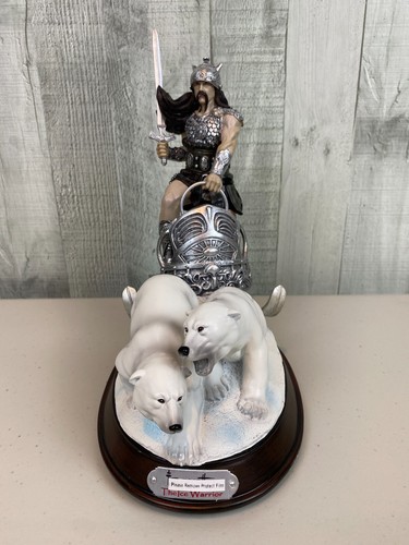 Frank Frazetta Ice Warrior Resin Statue Masterpiece Sculpture 2020 Bradford - Picture 2 of 13