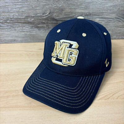 Osseo Maple Grove Hat Cap Fitted Size Large Blue Navy Storm Zephyr Minnesota
