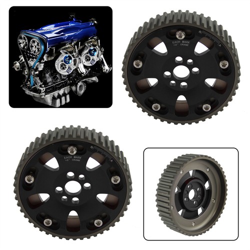 2PCS Racing Cam Gear Pulleys for Nissan GTR R32 R33 R34 RB20DET