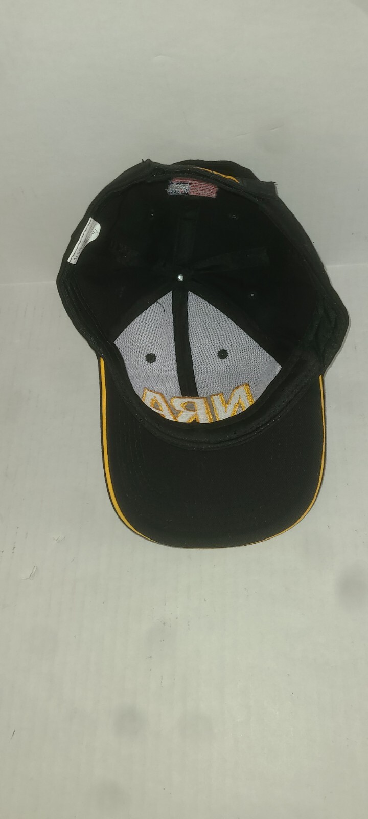 NRA Hat Cap Adjustable Strapback w Flag Black - image 6