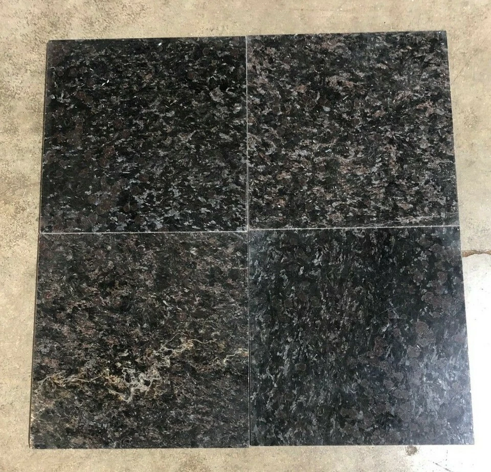 12x12 Black Maroon Granite Tile Remodel Stone Backsplash BOX OF 5 TILES T-57 - Image 4 of 4