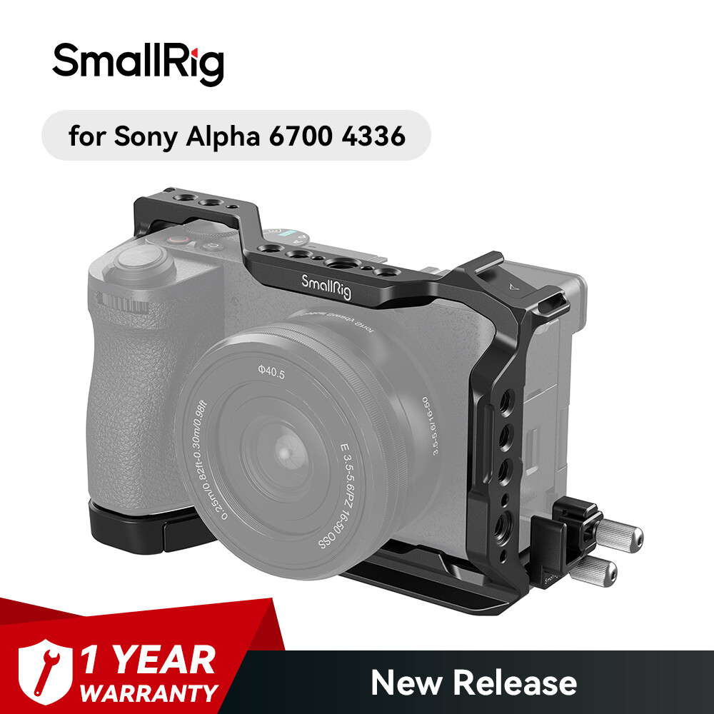 Cage Pour Appareil Photo Sony A6700 – Base Arca Intégrée, Alliage Aluminium, Protection Complète