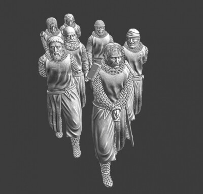 Kriegsgefangene - Medieval Crusaders -28mm (1/56) Northern Crusades Miniatures