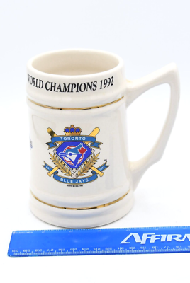 激レア！ブルージェイズ ワールドチャンピオン記念プレート 1992年　大リーグ Vintage Blue Jays 1992 World Champion Ceramic Beer Stein Toronto