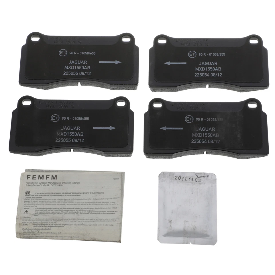 Genuine Jaguar Brake Pads Front MXD1550AB - Image 2 of 4