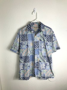 Men-039-s-Medium-Cooke-Street-Honolulu-USA-MADE-REVERSE-PRINT-Hawaiian-Aloha-Shirt