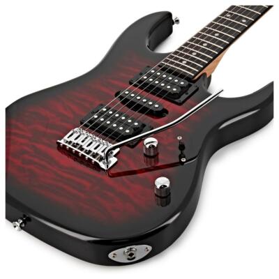 Ibanez GRX70QA-TRB · E-Gitarre E-Guitar Gitarre Farbe: Transparent Red Burst