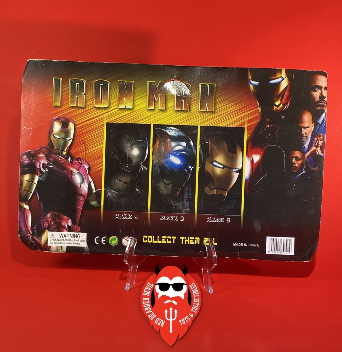 RARE Vintage Bootleg Knockoff KO Iron Man figures 2008