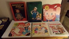 Vintage Raggedy Ann  Andy Book Lot Johnny Gruelle 6 Books