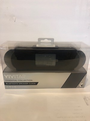 vivitar bluetooth wireless charging clock speaker